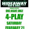 4-Play @The Hideaway 2-21-15